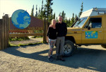 Arctic Circle in Alaska, dus een plaatje